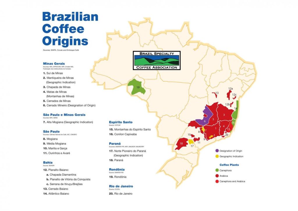 Brazil coffee map 2