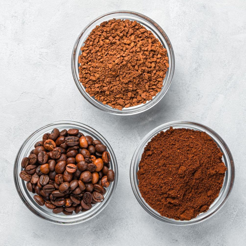 The differences between coffee beans and ground coffee